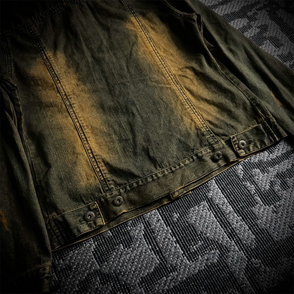 In the attic rust washed jeans jacket