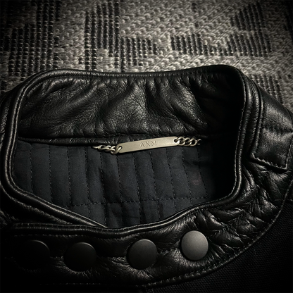 AKM Hybrid Calf Leather Biker Jacket