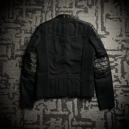 AKM Hybrid Calf Leather Biker Jacket