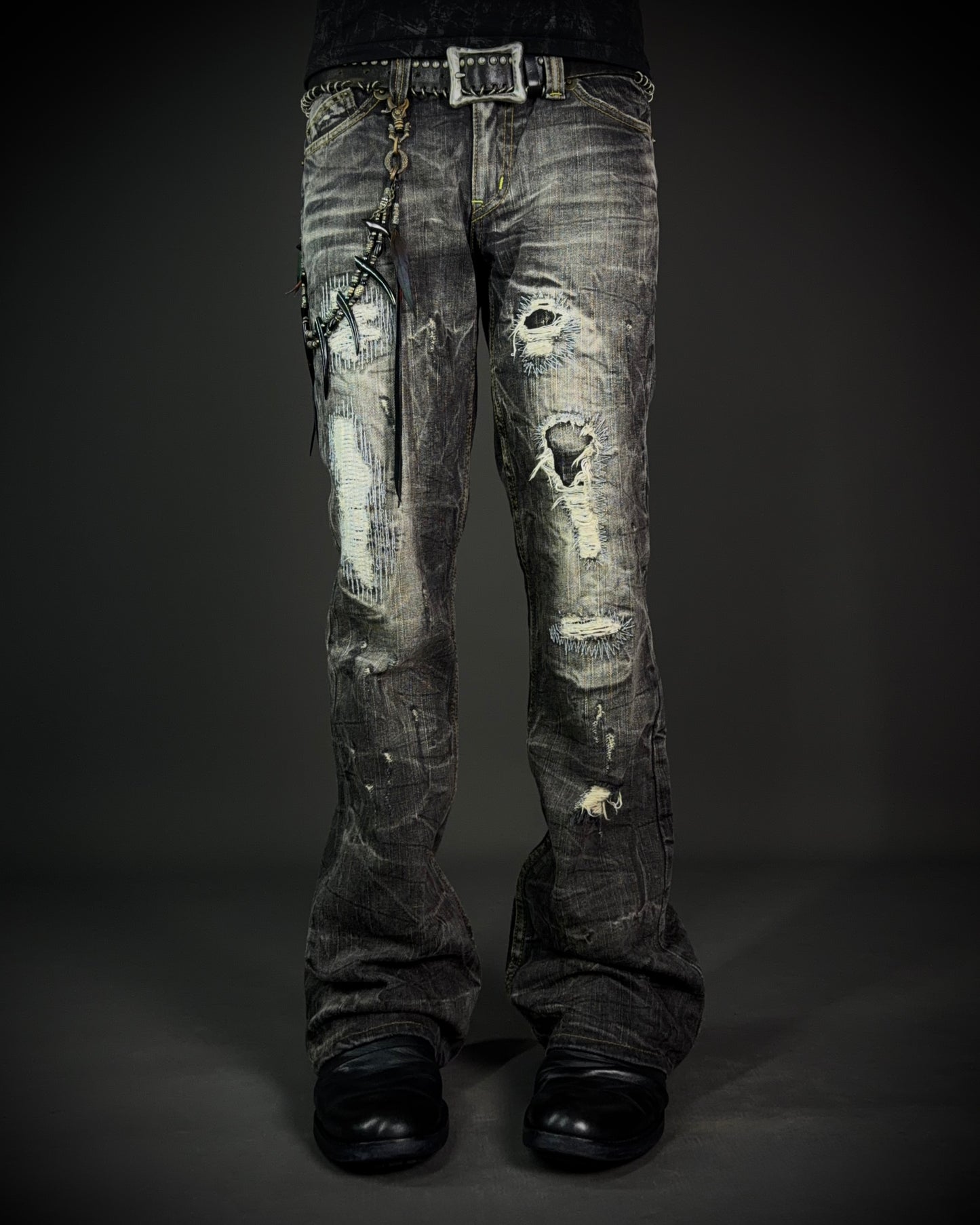 On Board Japanese Distressed Bootcut Denim