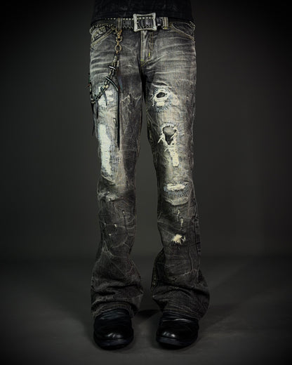 On Board Japanese Distressed Bootcut Denim