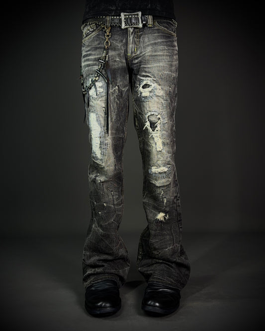 On Board Japanese Distressed Bootcut Denim