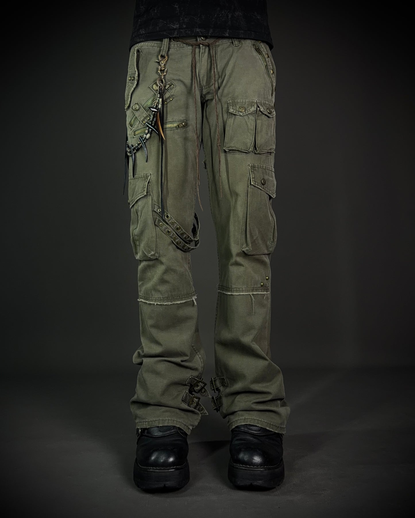 Midas Olive Utility Cargo Pants