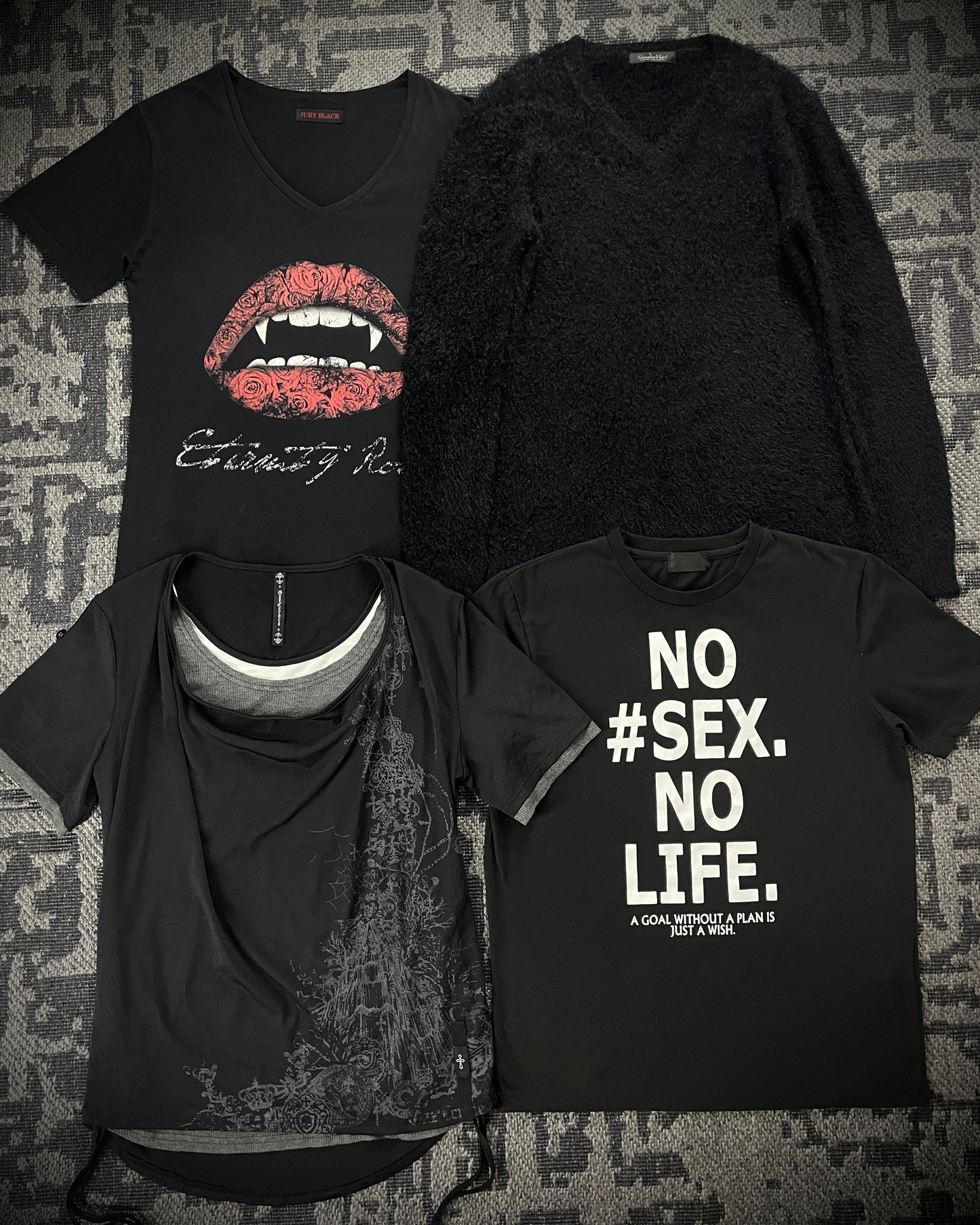 4-Piece Top (Ozz Croce, Atelier Sab Men, Tornado Mart , Jury Black)