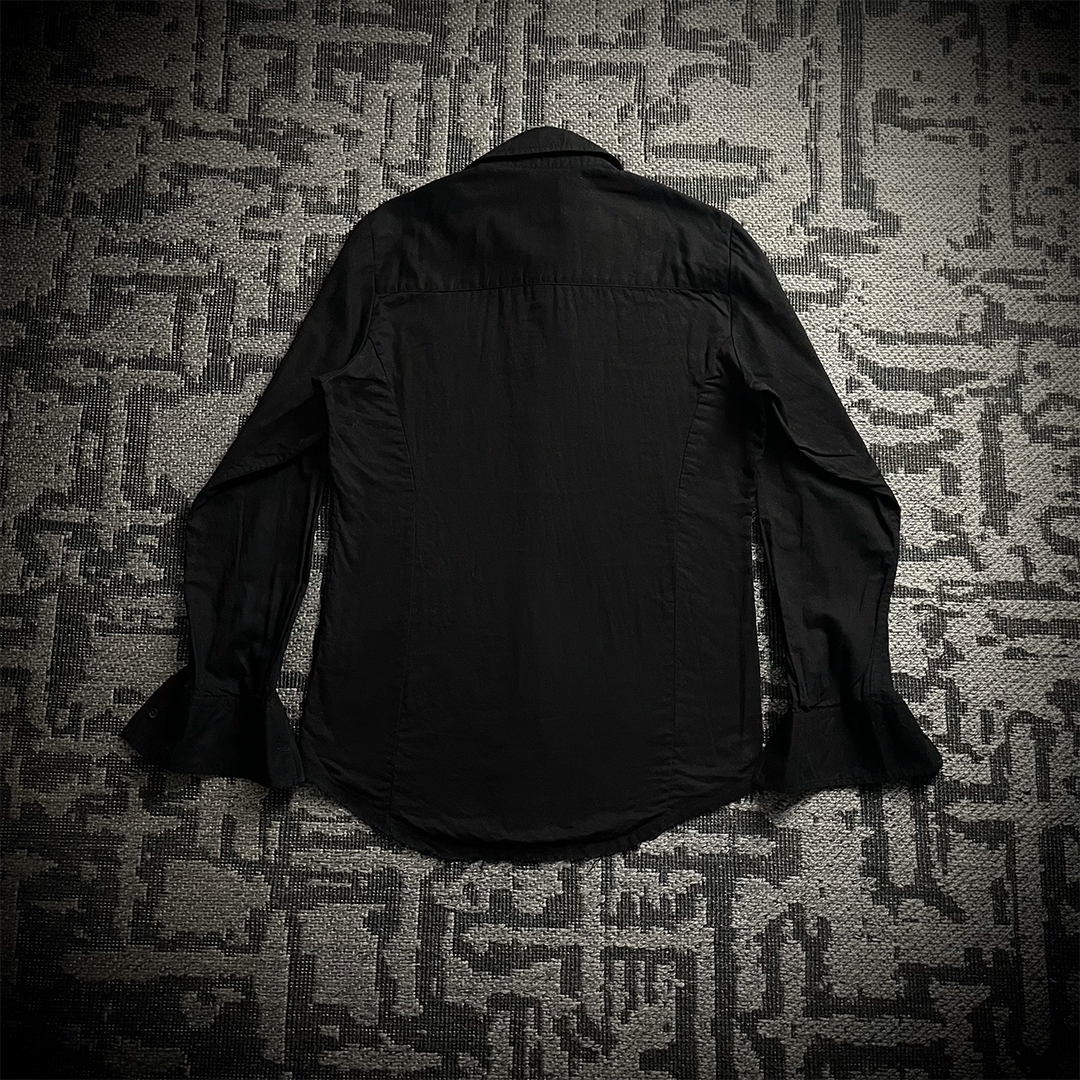 5351 Pour Les Hommes Embroidery Tribal Long Sleeve Shirt