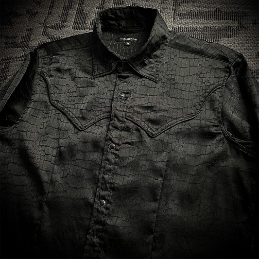 Cuteacute Homme Crocodile Pattern Shirt