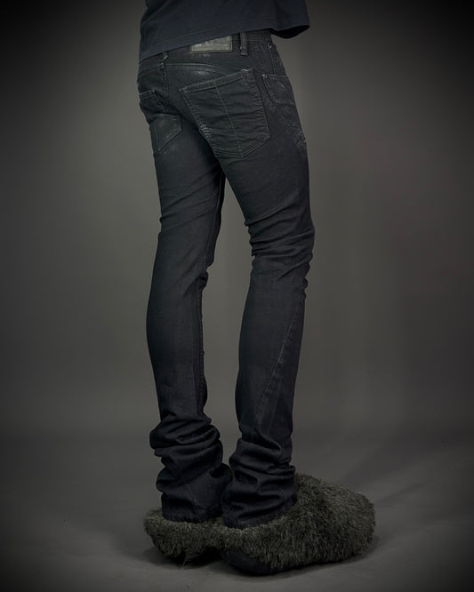 LGB S-WOLF Zip Biker Slim Flare Denim