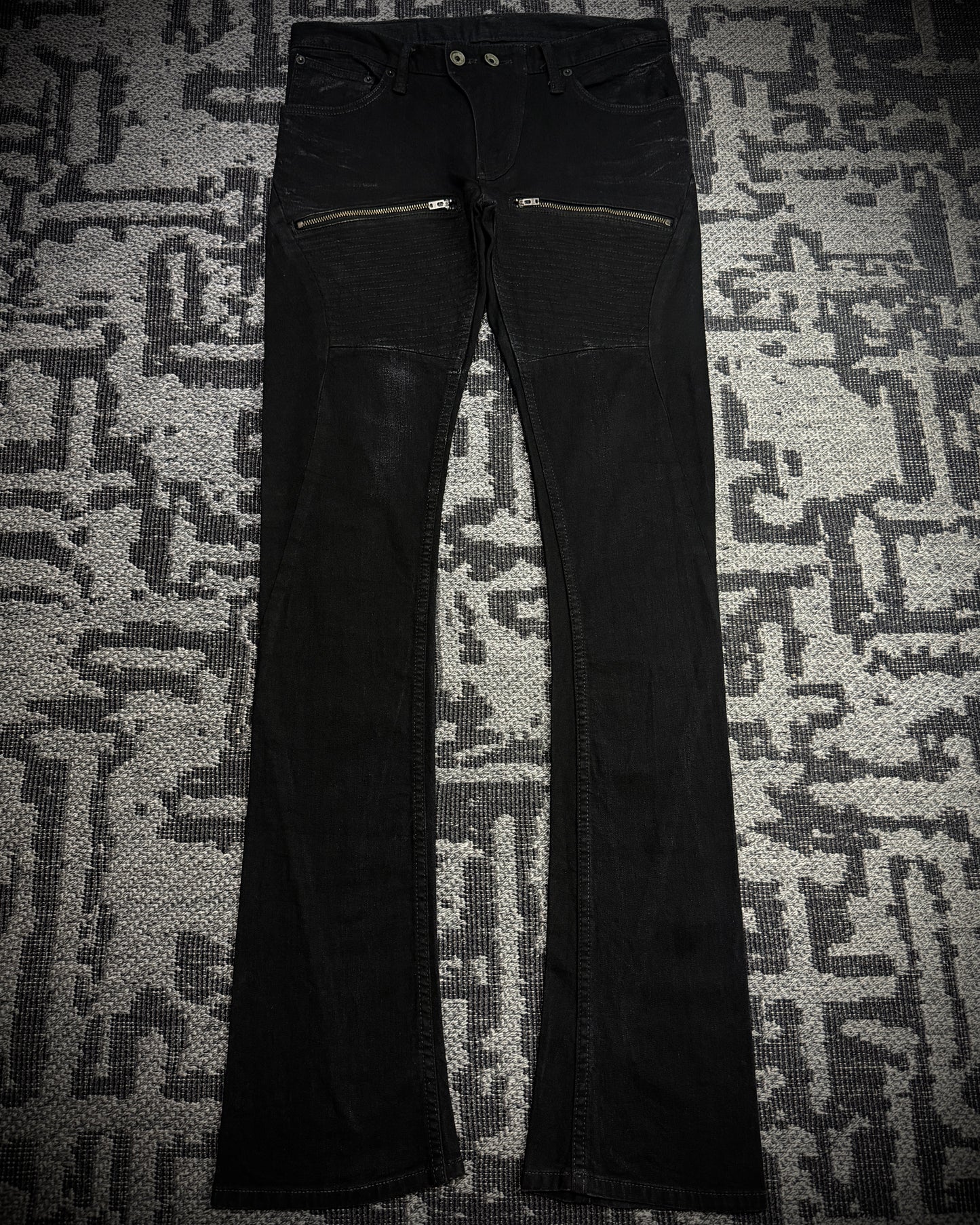 LGB S-WOLF Zip Biker Slim Flare Denim