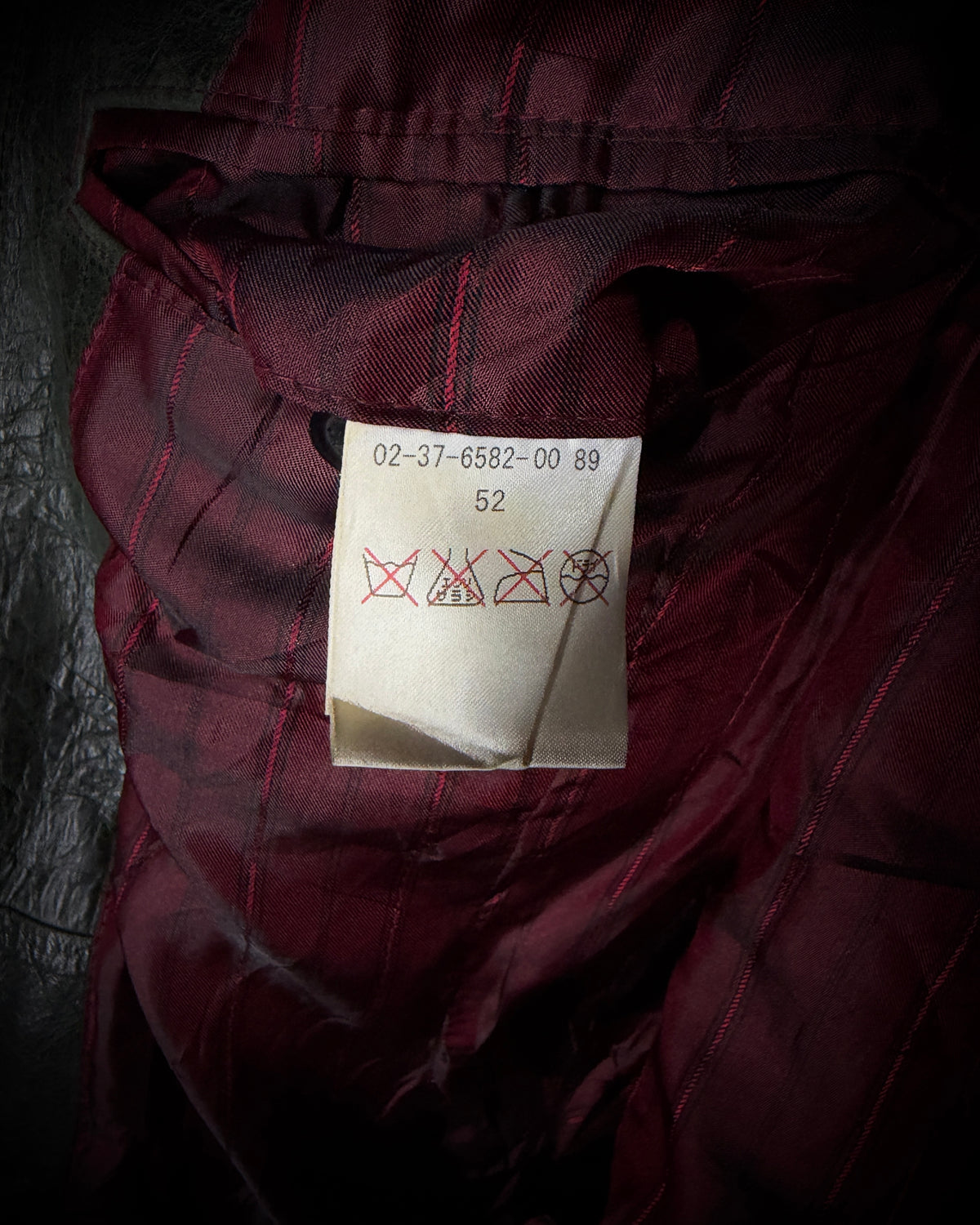 Atelier Sab Men Faded Buffalo Leather Biker Jacket