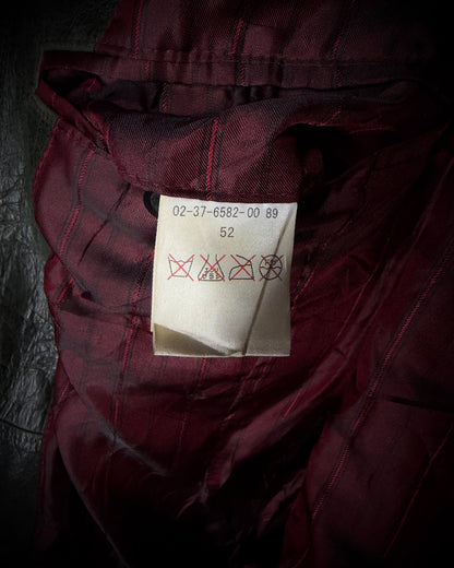 Atelier Sab Men Faded Buffalo Leather Biker Jacket