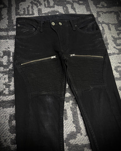 LGB S-WOLF Zip Biker Slim Flare Denim