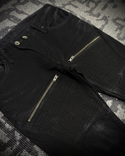 LGB S-WOLF Zip Biker Slim Flare Denim