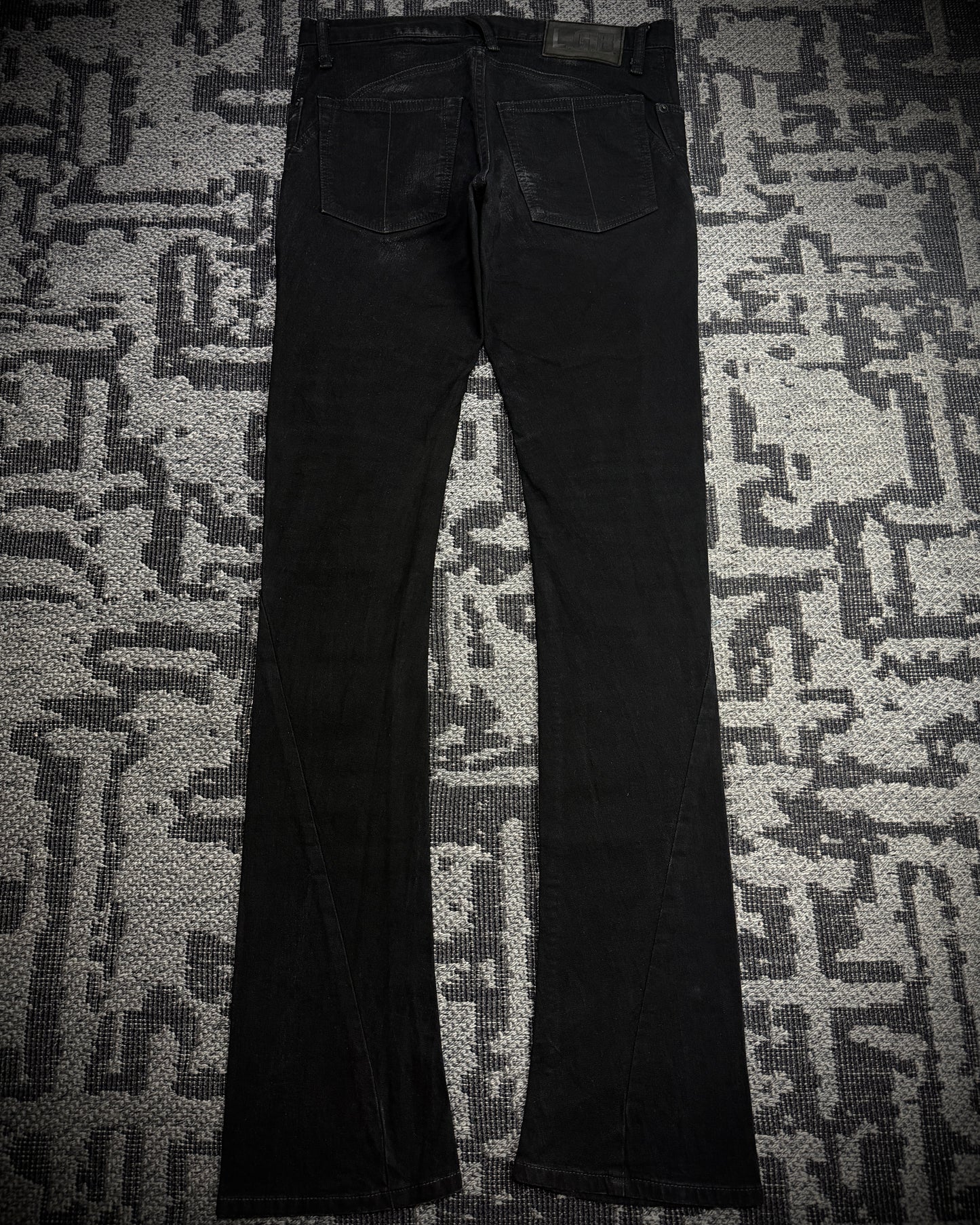 LGB S-WOLF Zip Biker Slim Flare Denim