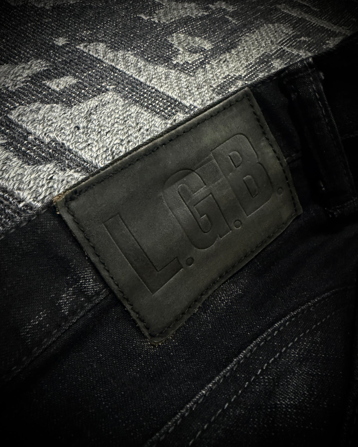 LGB S-WOLF Zip Biker Slim Flare Denim