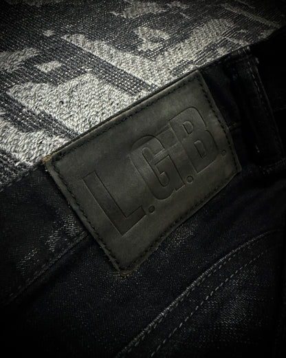 LGB S-WOLF Zip Biker Slim Flare Denim