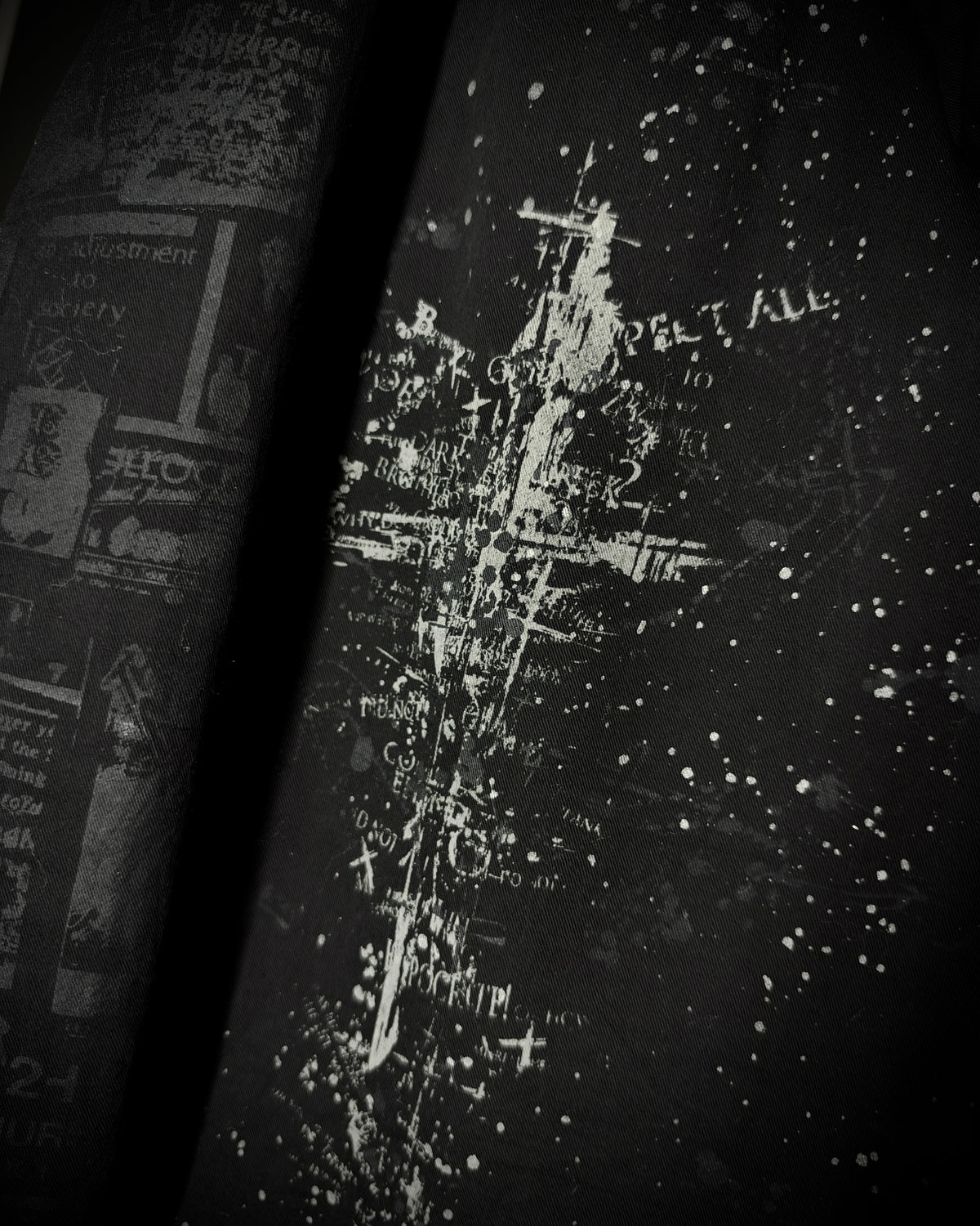 H.NAOTO H.ANARCHY Graphic Fur Hooded Jacket