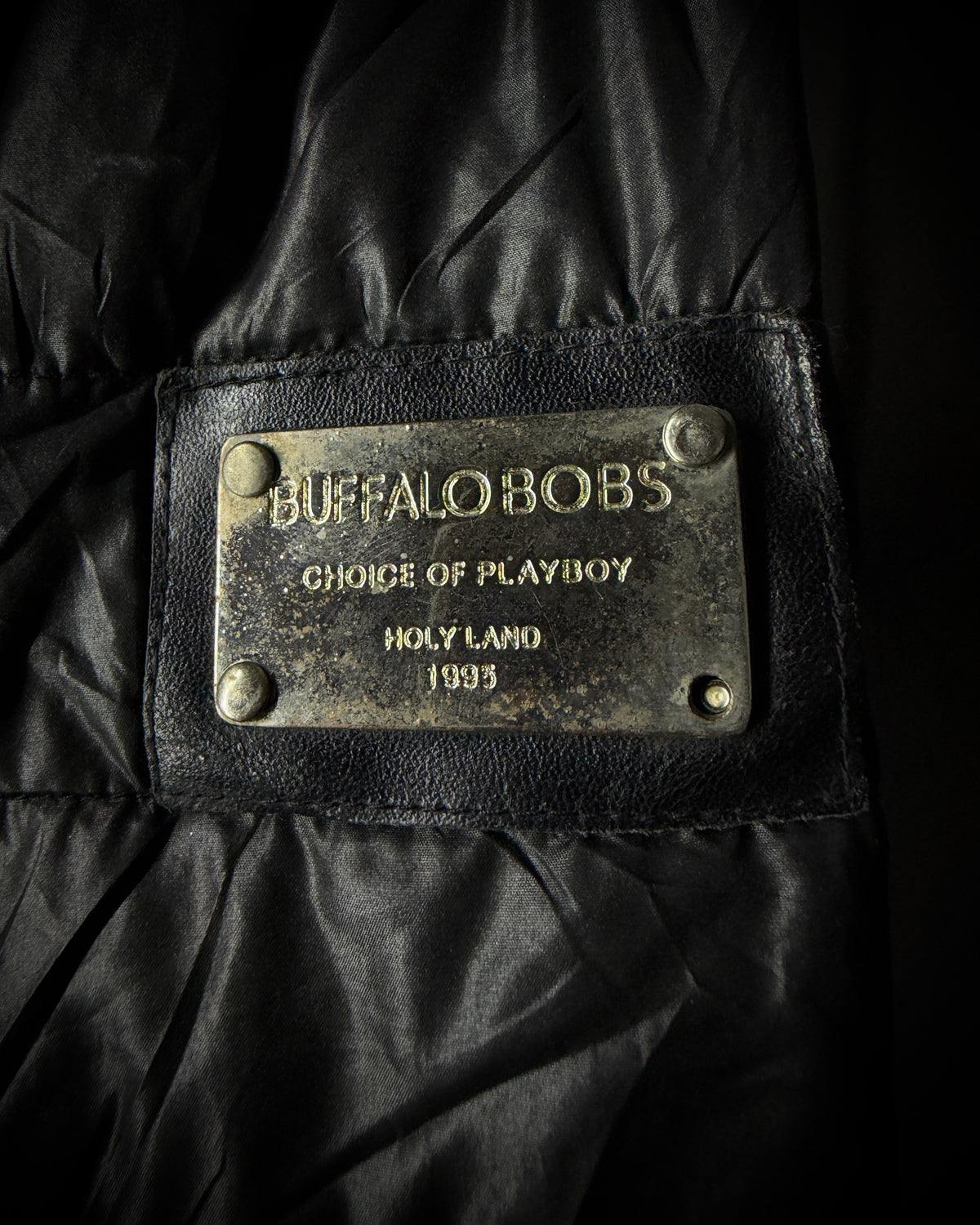Buffalo Bobs Glossy Crinkled Rabbit Fur Collar Jacket