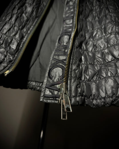 Buffalo Bobs Glossy Crinkled Rabbit Fur Collar Jacket
