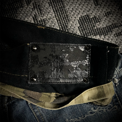 Midas Triple Waist Distressed Flared Jeans