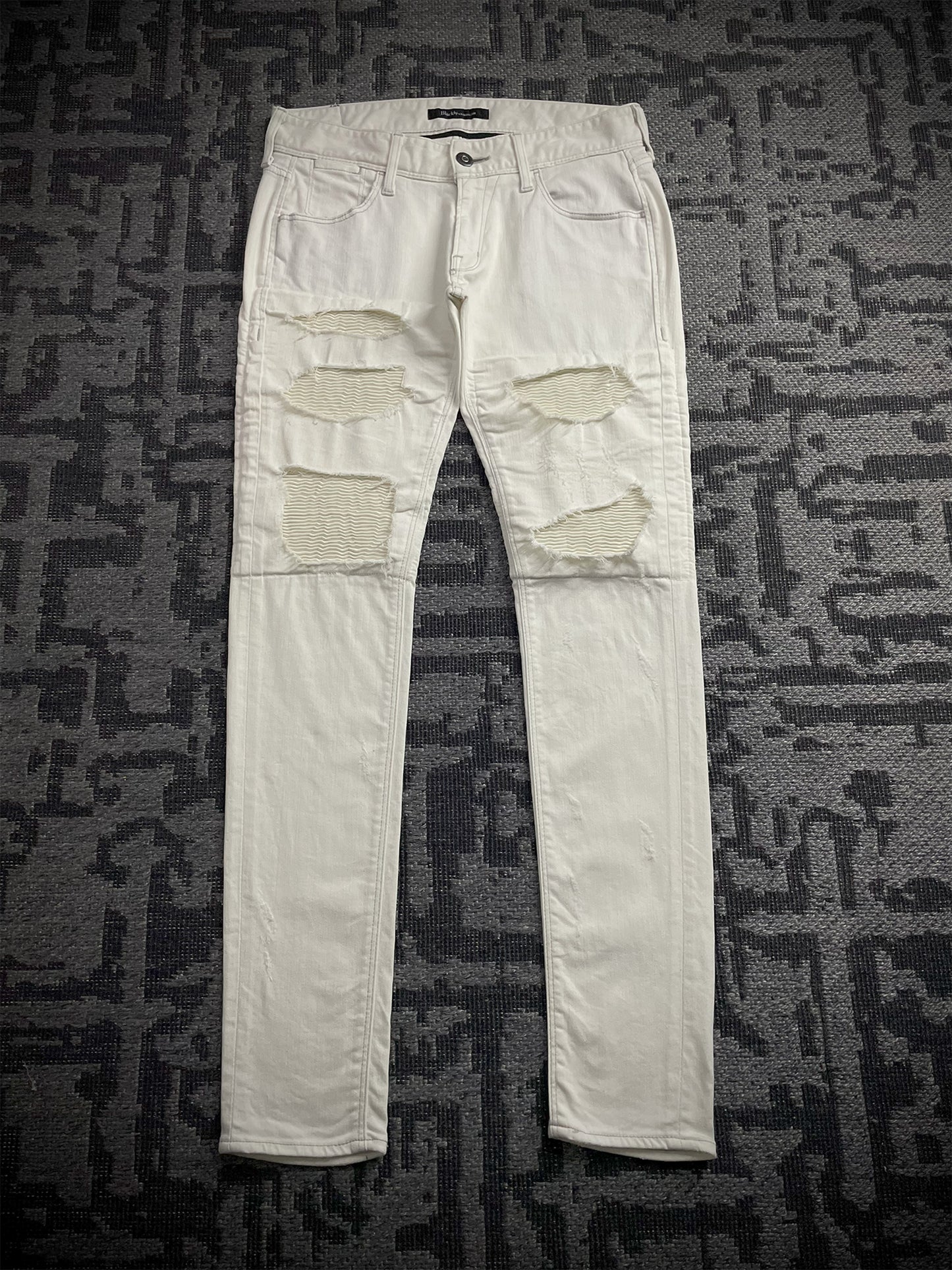 Black By Vanquish Biker Jeans