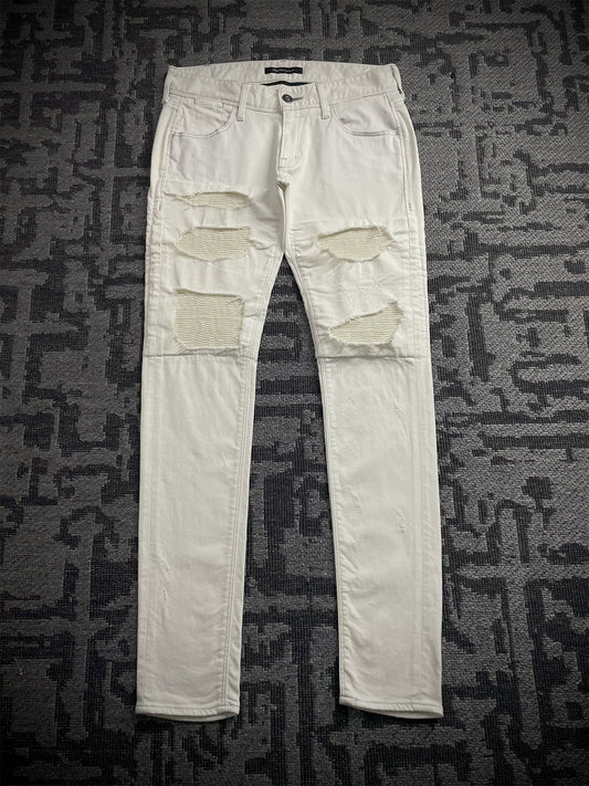 Black By Vanquish Biker Jeans