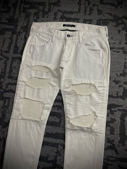 Black By Vanquish Biker Jeans