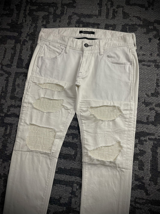 Black By Vanquish Biker Jeans