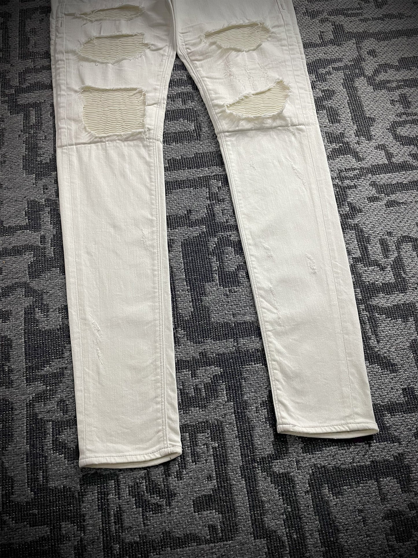 Black By Vanquish Biker Jeans