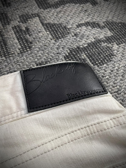 Black By Vanquish Biker Jeans