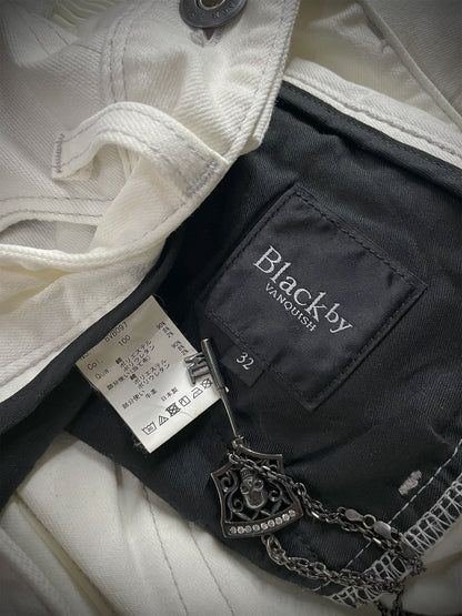 Black By Vanquish Biker Jeans