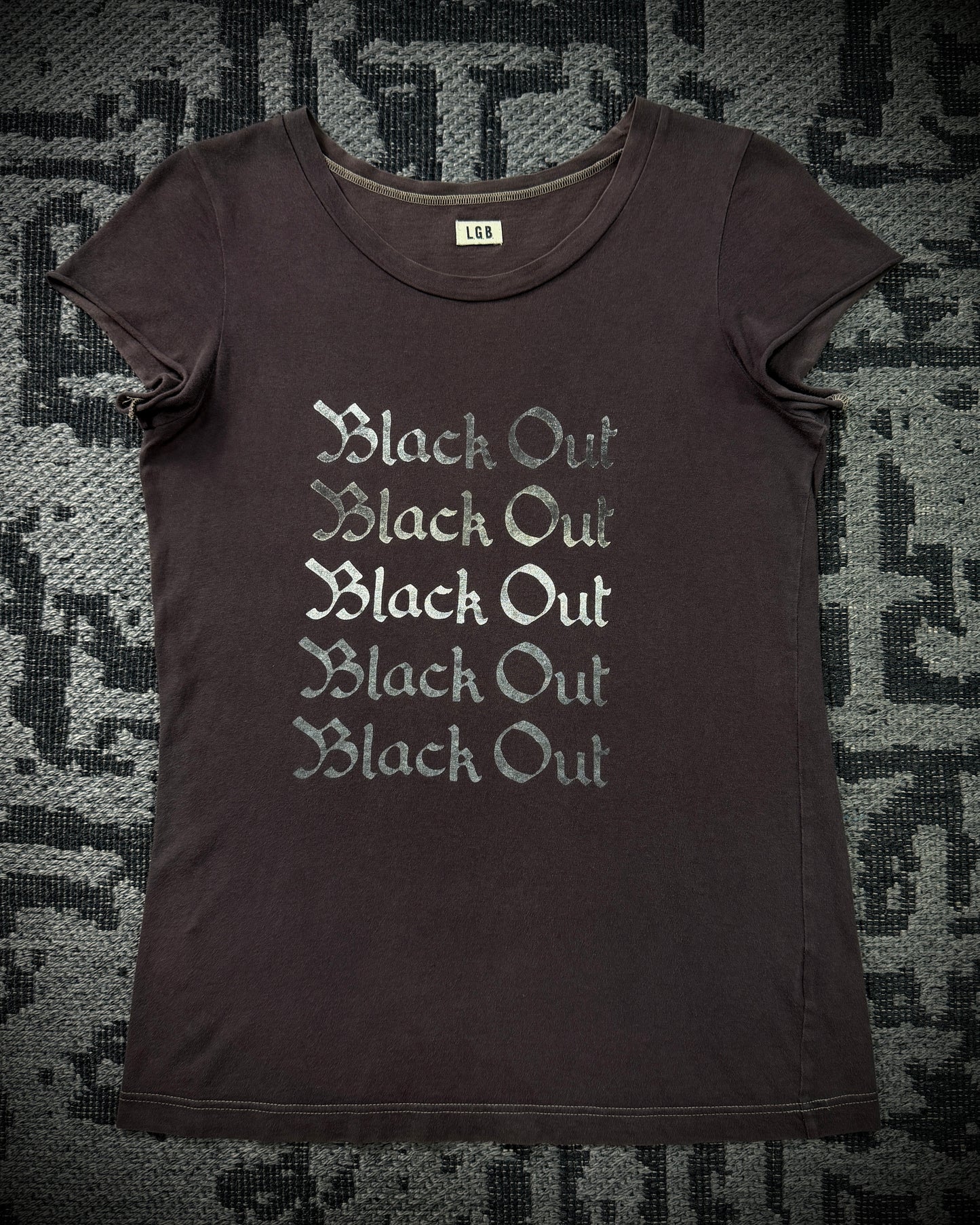 LGB Black Out Faded Graphic Tee