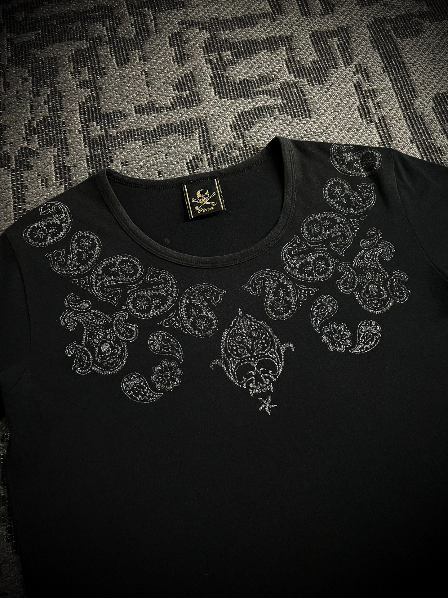 Roen Skull Glitter T-shirt