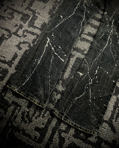 Midas Splash Silver Glitter Bootcut Jeans