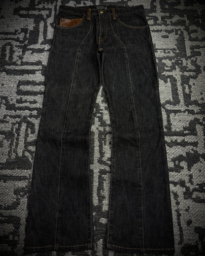 Obelisk 00s Marquis Leather Panel Denim