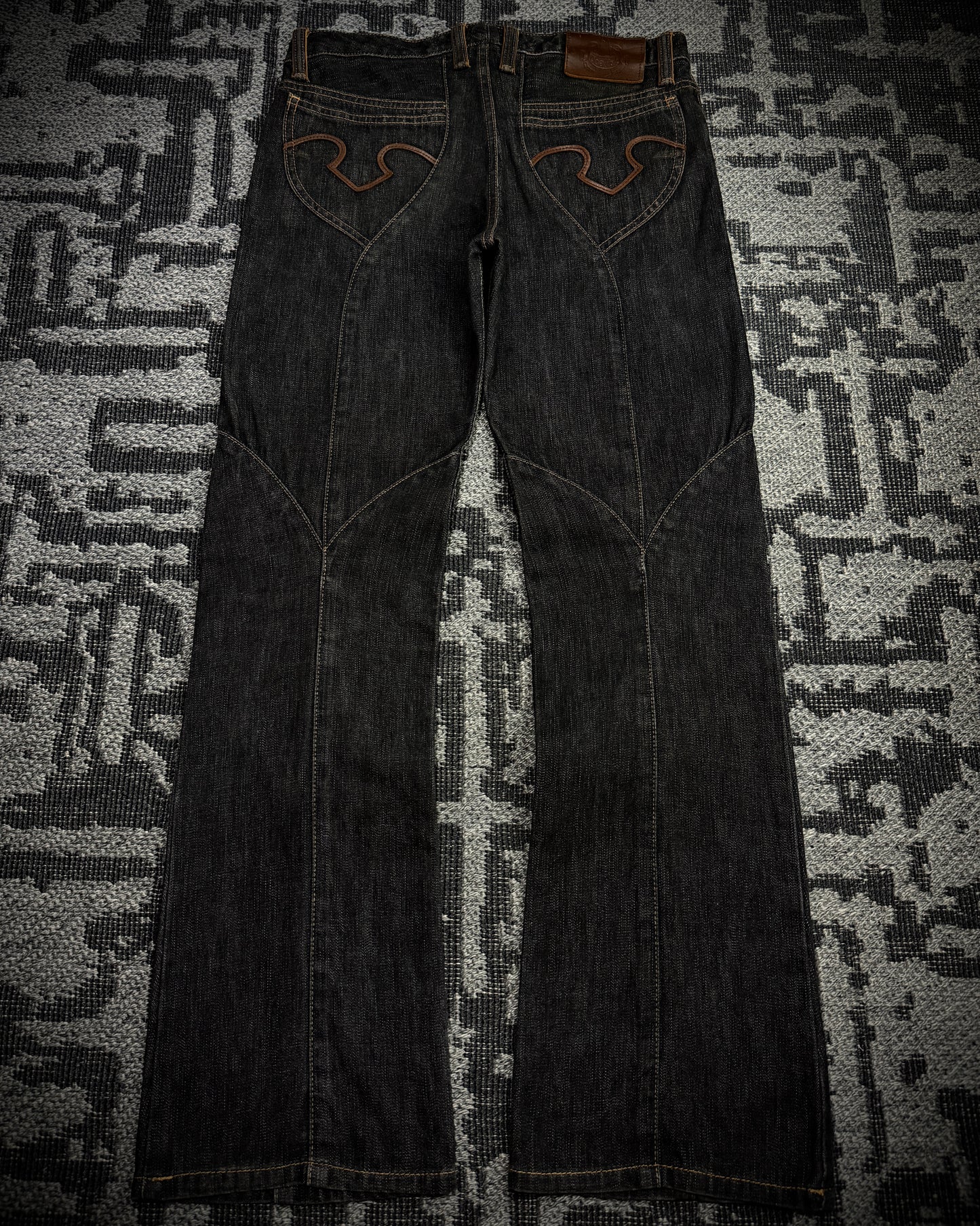 Obelisk 00s Marquis Leather Panel Denim