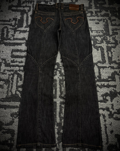 Obelisk 00s Marquis Leather Panel Denim