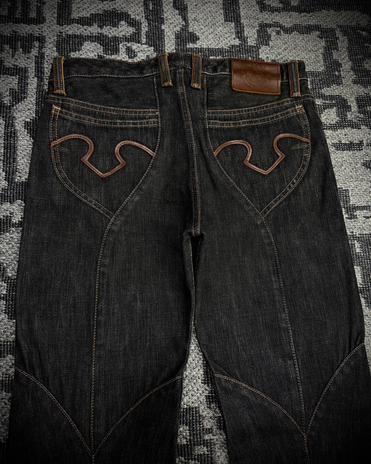 Obelisk 00s Marquis Leather Panel Denim