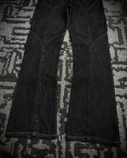 Obelisk 00s Marquis Leather Panel Denim