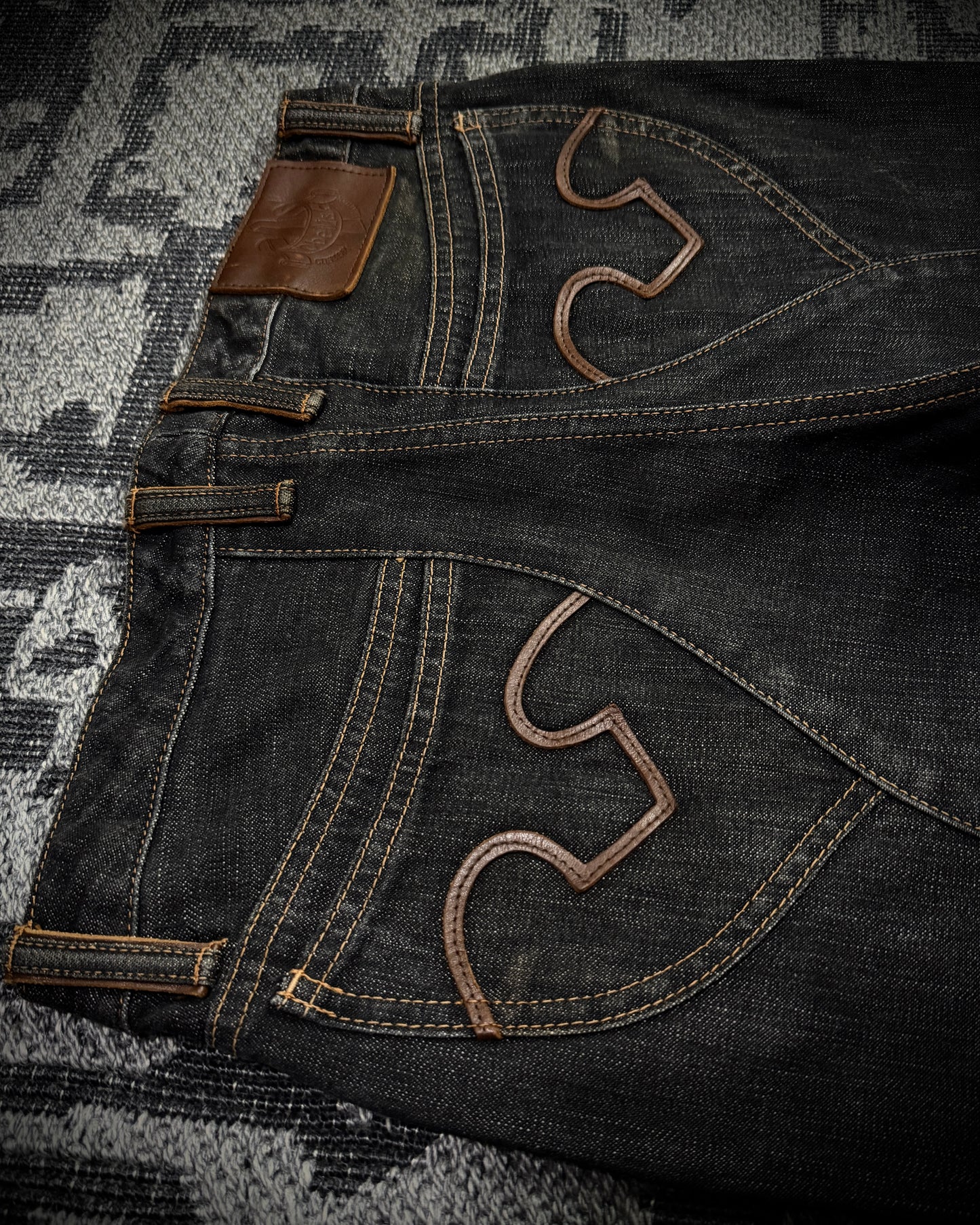 Obelisk 00s Marquis Leather Panel Denim