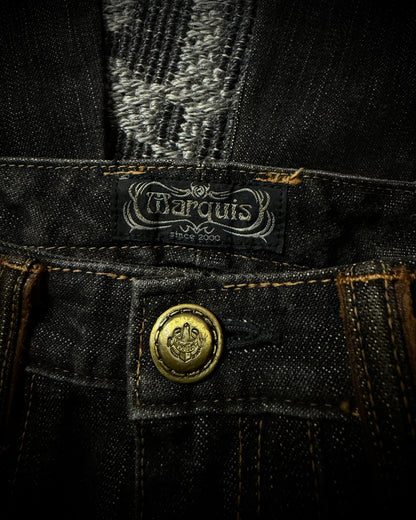 Obelisk 00s Marquis Leather Panel Denim