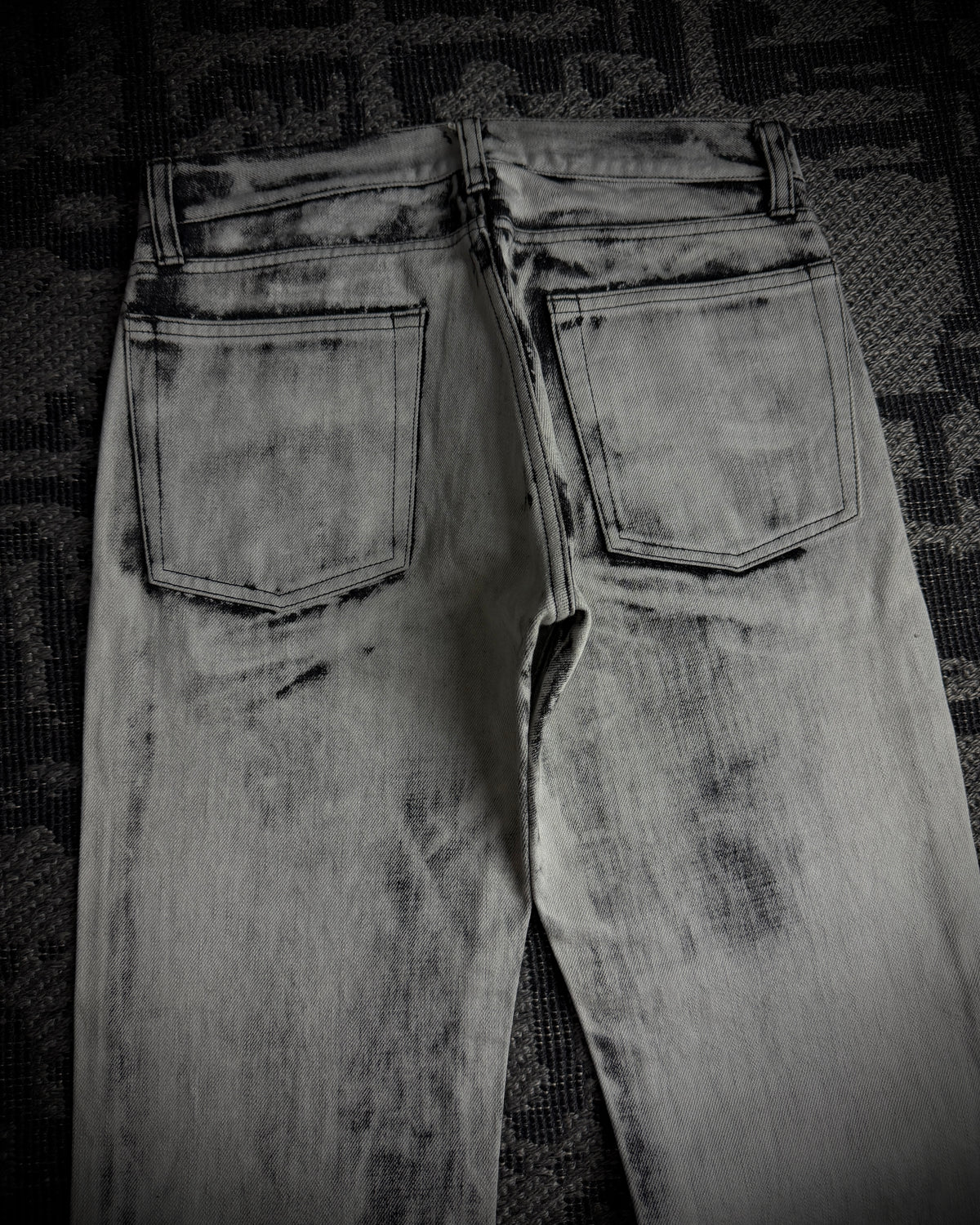 EDGE RUPERT Black Print Off White Jeans