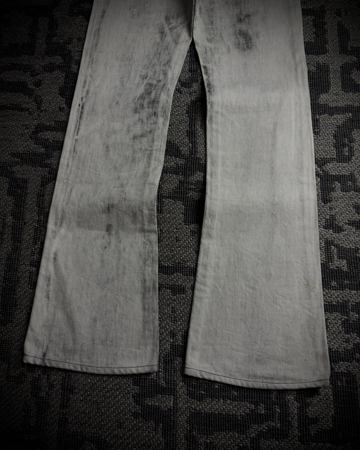EDGE RUPERT Black Print Off White Jeans