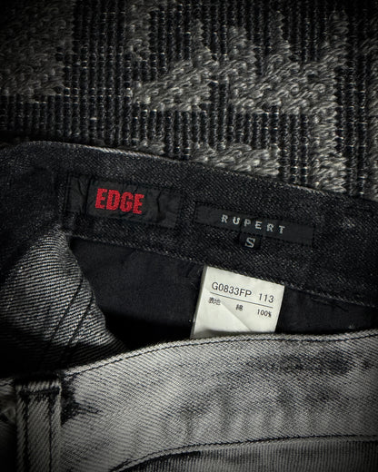 EDGE RUPERT Black Print Off White Jeans