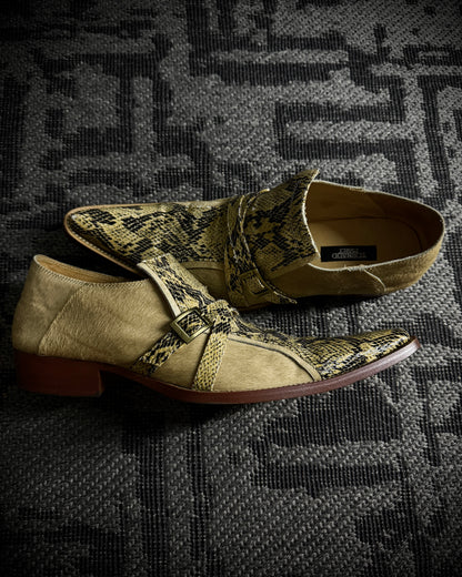 TORNADO MART Hair-on Leather Shoes