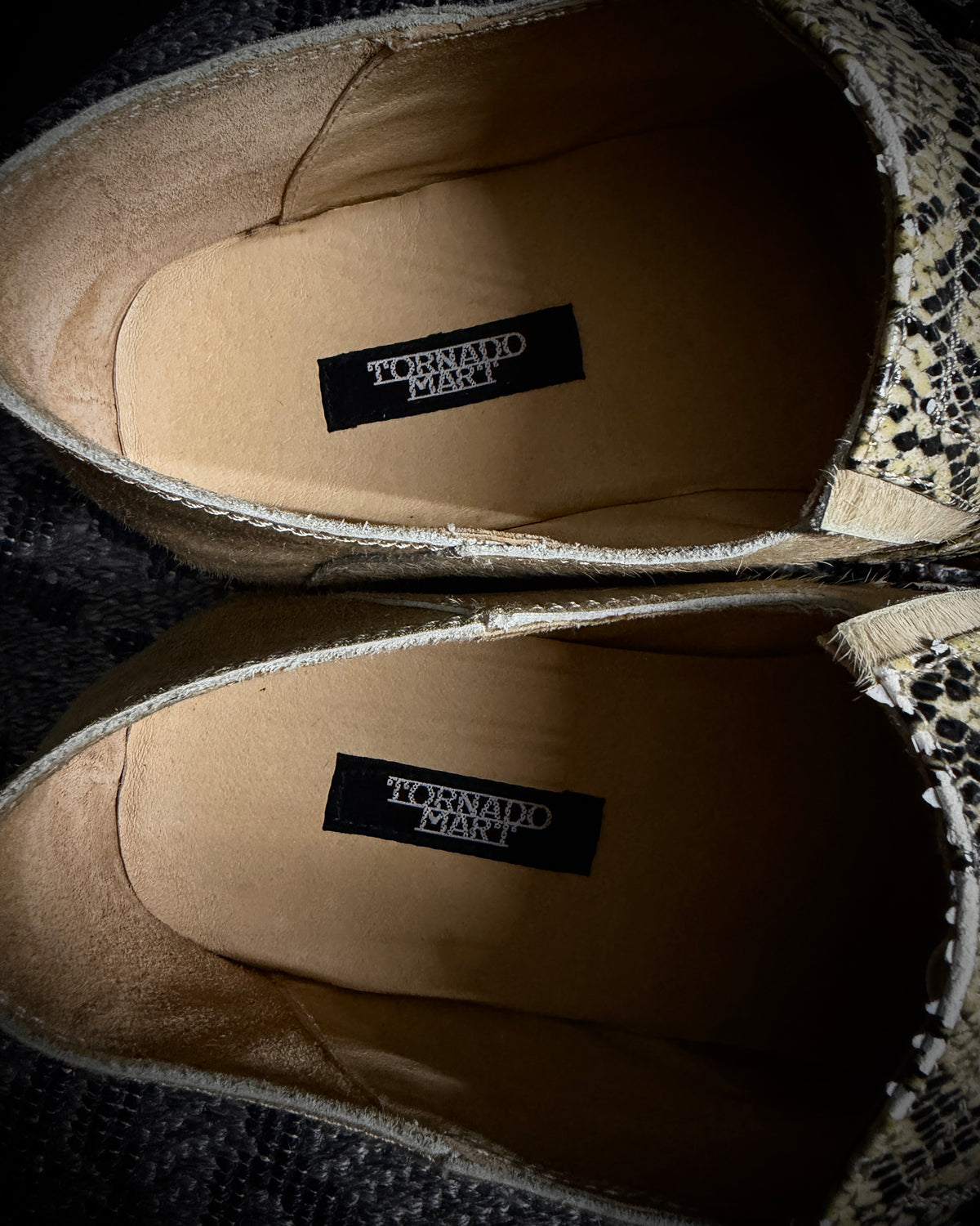 TORNADO MART Hair-on Leather Shoes
