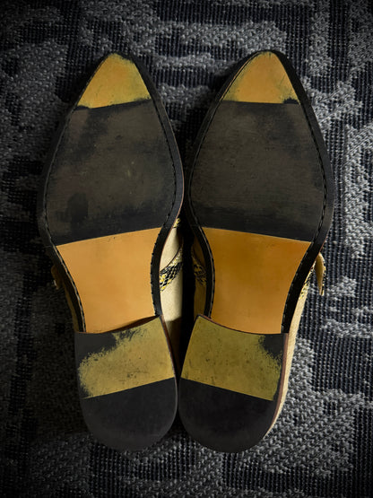 TORNADO MART Hair-on Leather Shoes