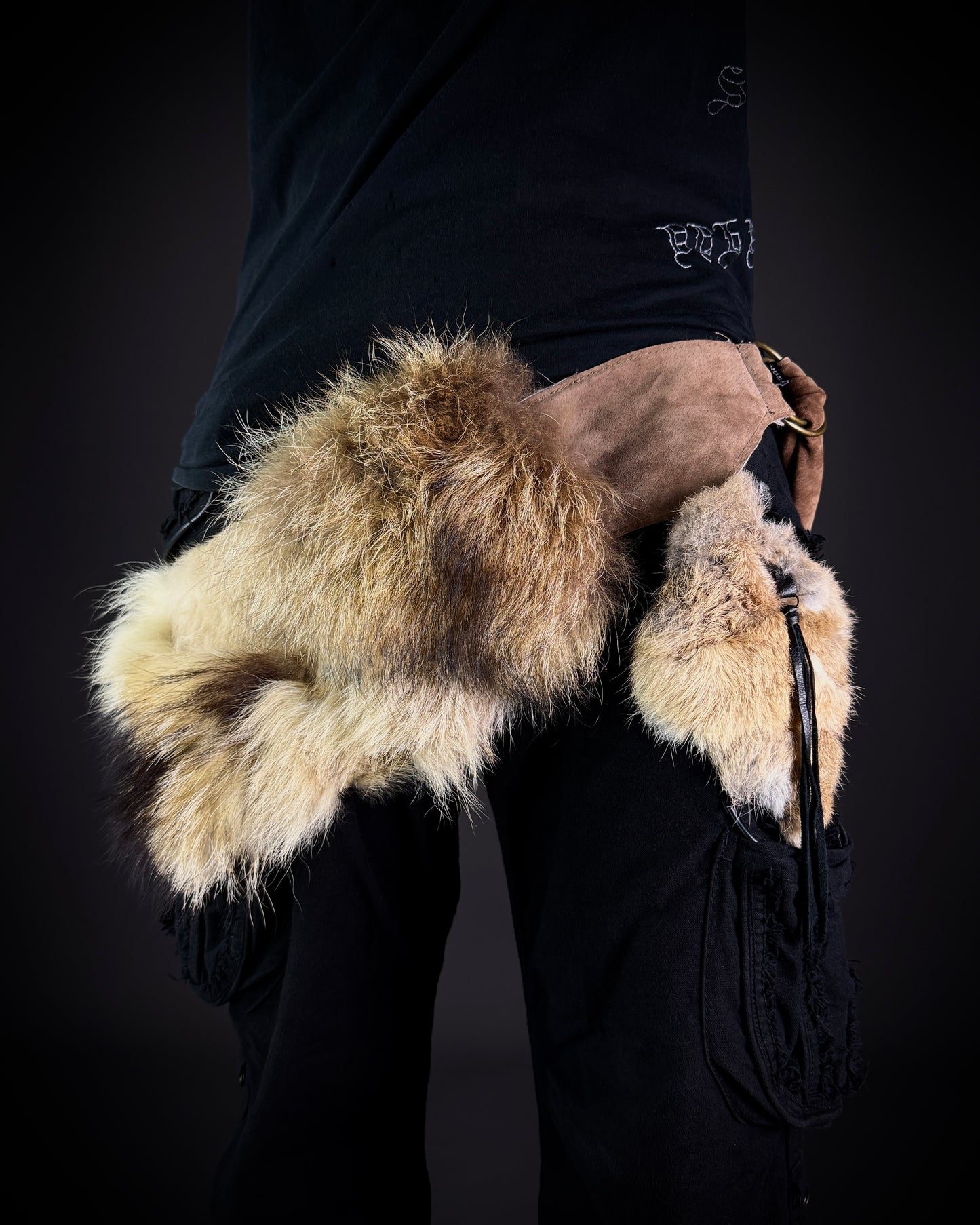 GOA Mixed Real Fur Wrap Belt