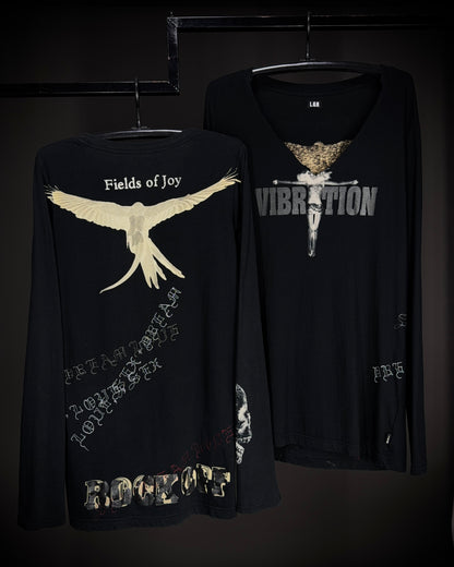 L.G.B. Message-4 Vibration Long Sleeve Tees x2