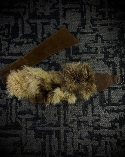 GOA Mixed Real Fur Wrap Belt