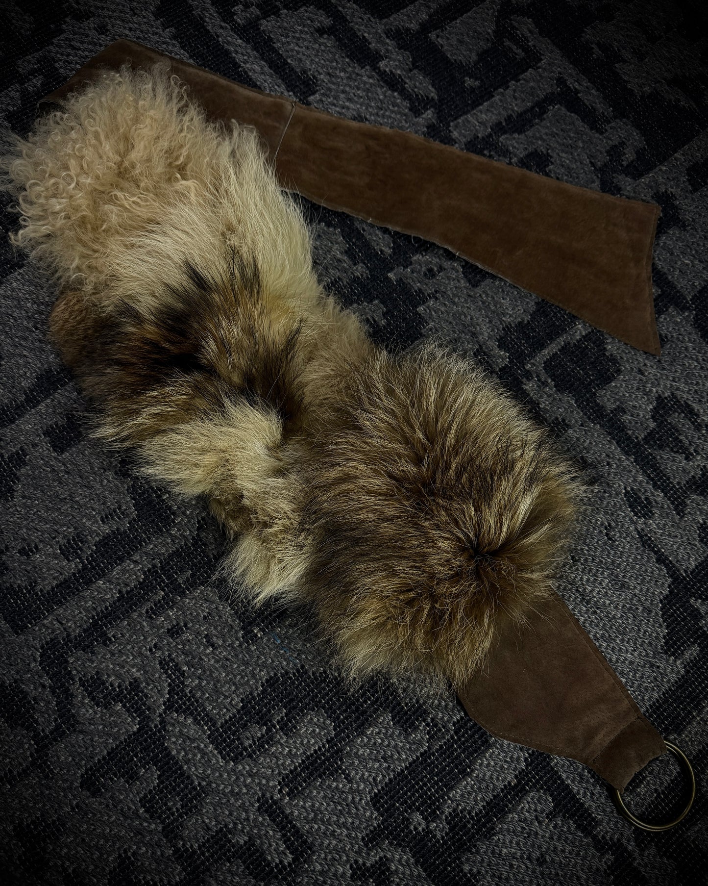 GOA Mixed Real Fur Wrap Belt